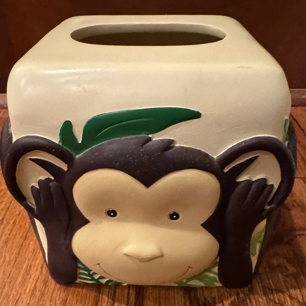 Tissue cover, Toucan & Monkey Rainforest - Kids Bathroom